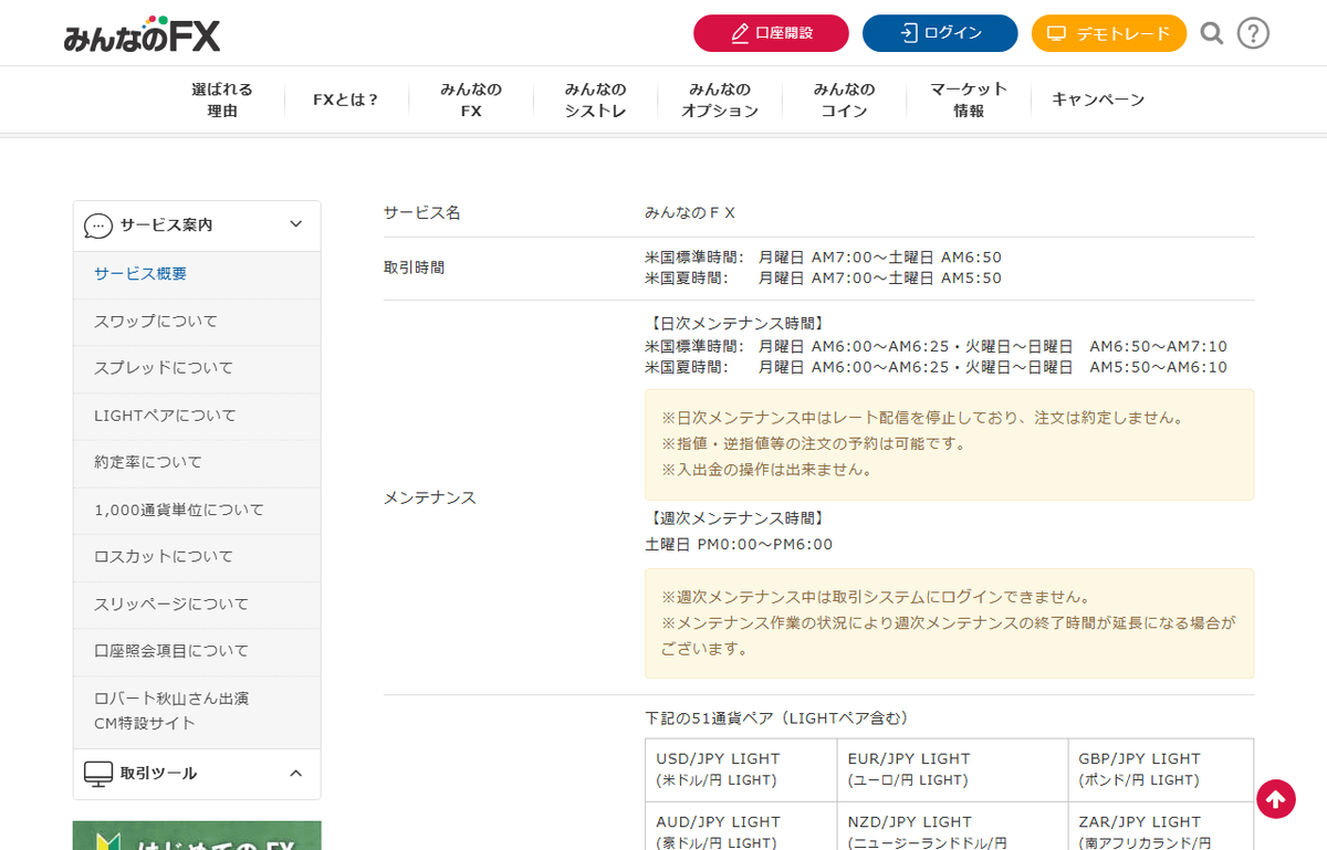 トレイダーズ証券株式会社の公式ページ。みんなのFXの取引ルールが掲載されている